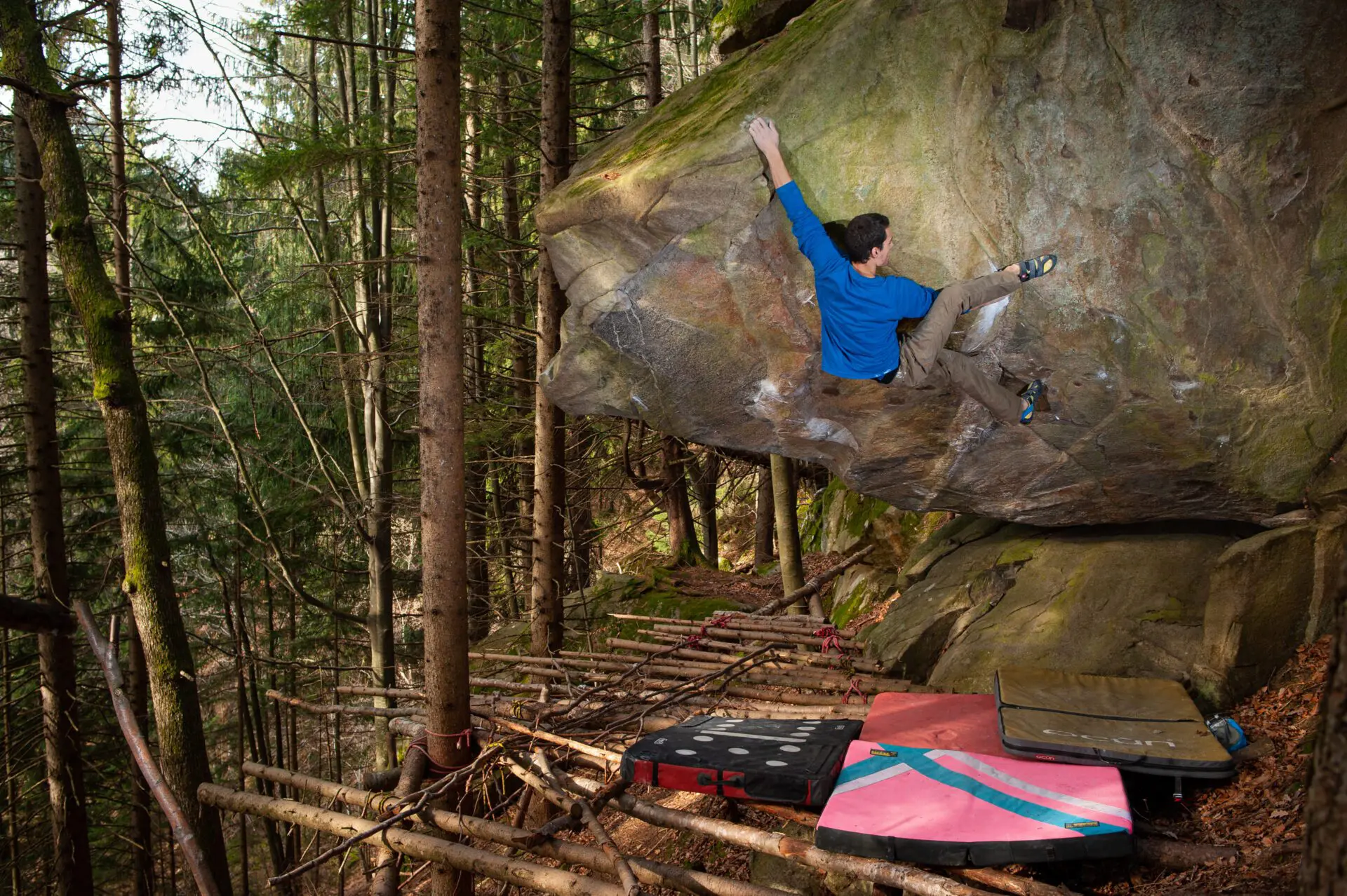 Bouldering in Oplotnica, Slovenia